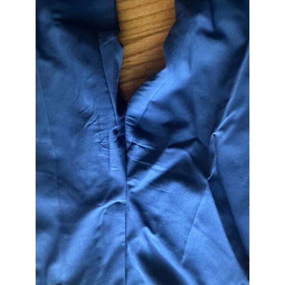 Zara Woman 100% Wool Straight-Leg Trousers – Dark Navy/Royal Blue – Size 2 - Picture 3 of 7